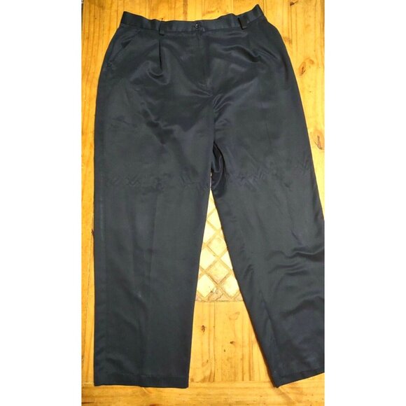 Style & Company Petite Womens Pants Dark Navy Blue Size 16P Regular Fit - Picture 1 of 10